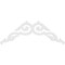 Ekena Millwork Pitch Rotherham Architectural Grade PVC Gable Pediment, 48"W x 20"H x 1"P (10/12) GPP048X020X100ROT - alternate 4